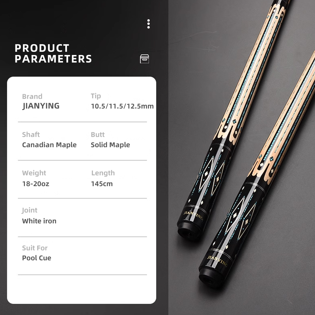 Jianying Pool Cue Stick, Billi - огляд і ціна Centerpiece Stick