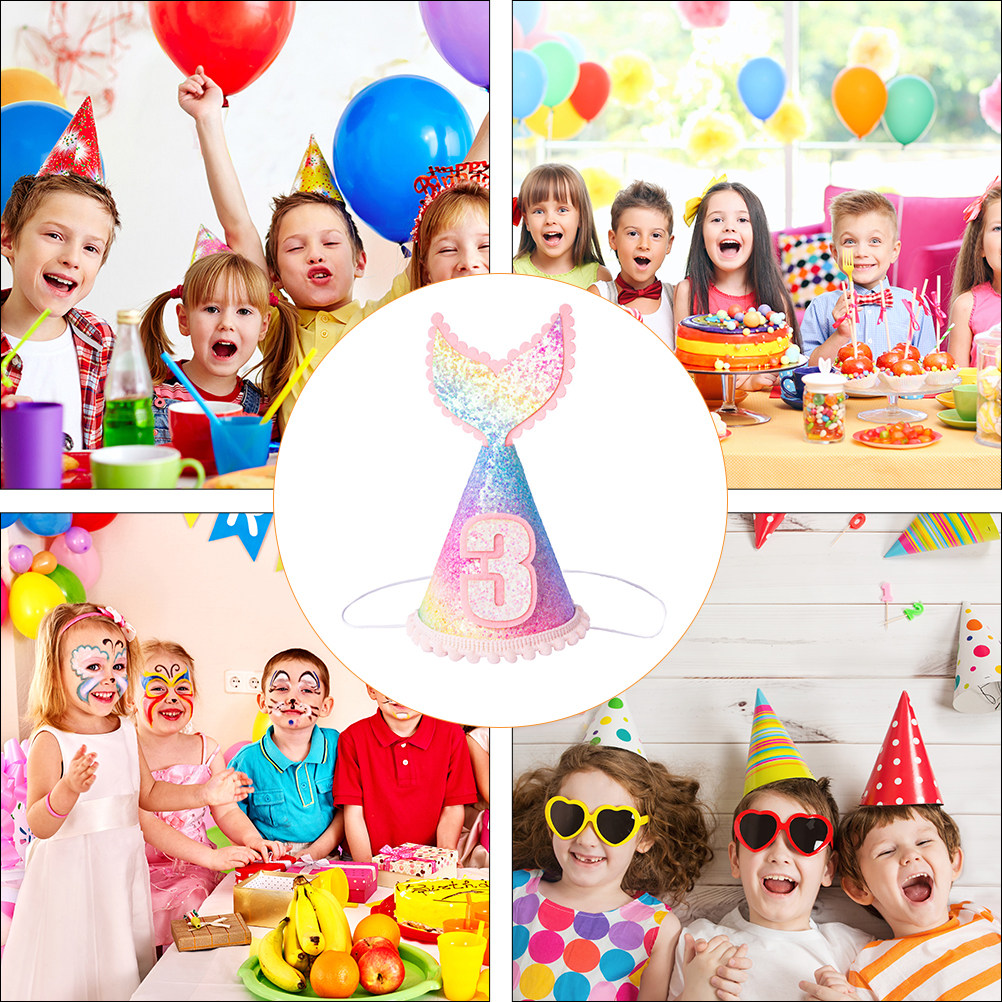 1Pcs Sequined Mermaid Party Ha - огляд і ціна Party Hat Cone