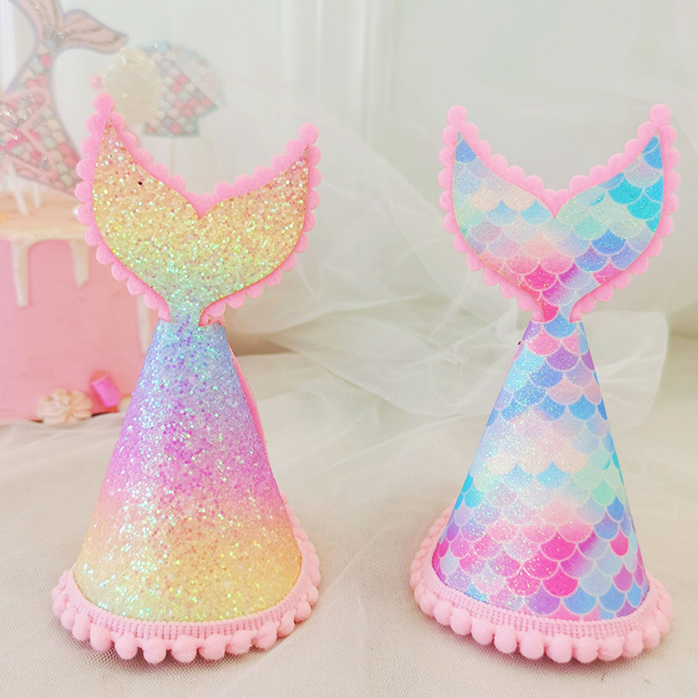 1Pcs Sequined Mermaid Party Ha - огляд і ціна Party Hat Cone