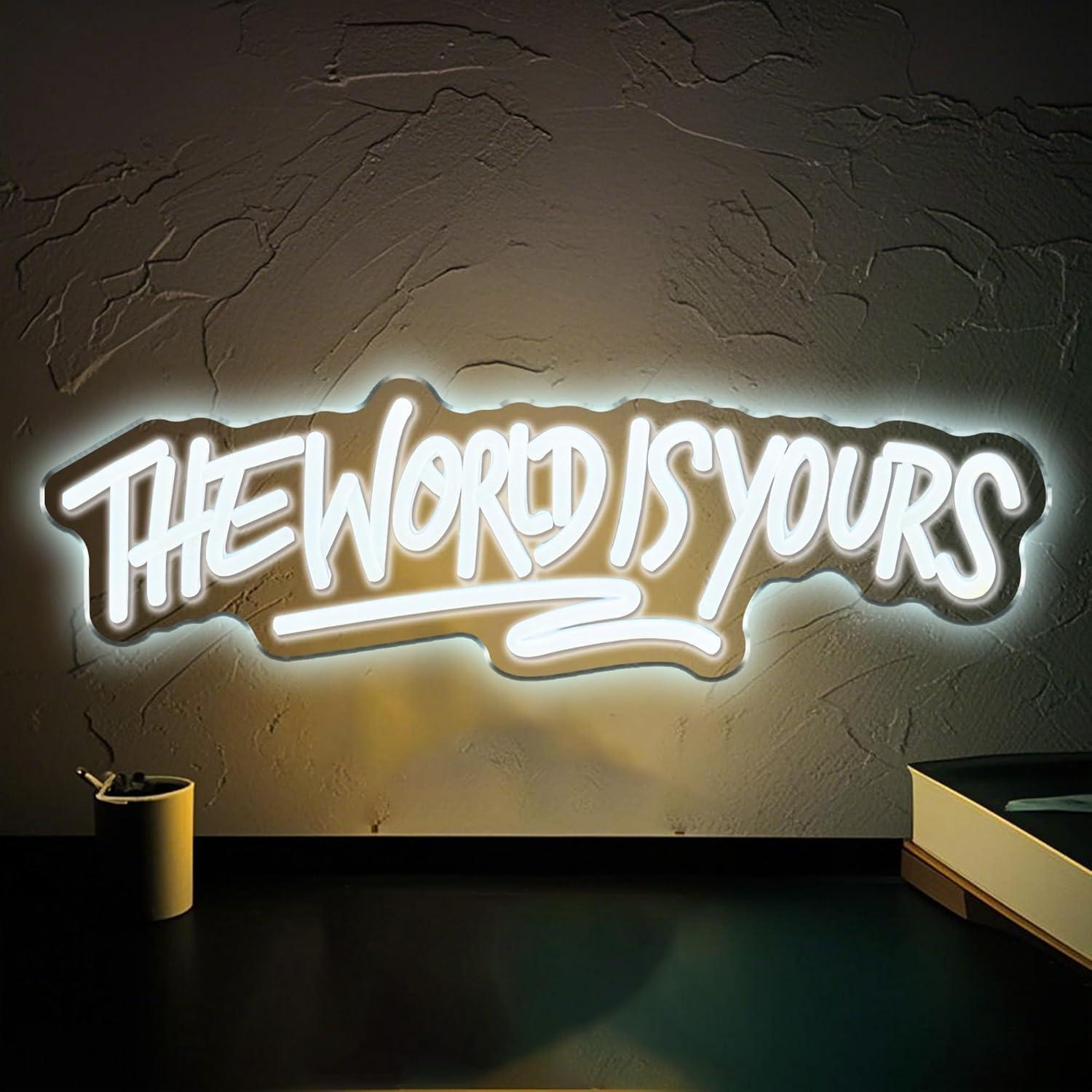 The World is Yours Neon Sign U - огляд і ціна Neon Sign Party