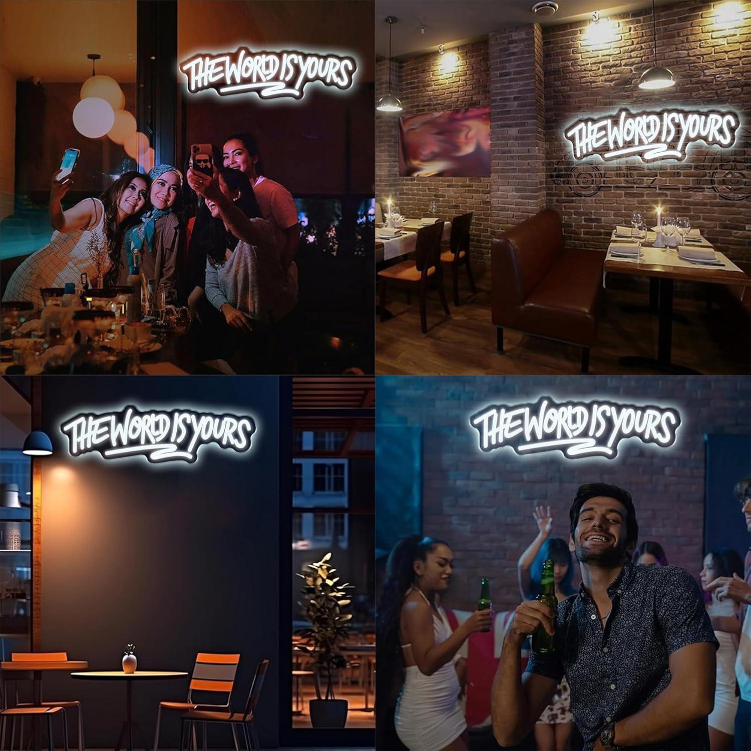 The World is Yours Neon Sign U - огляд і ціна Neon Sign Party