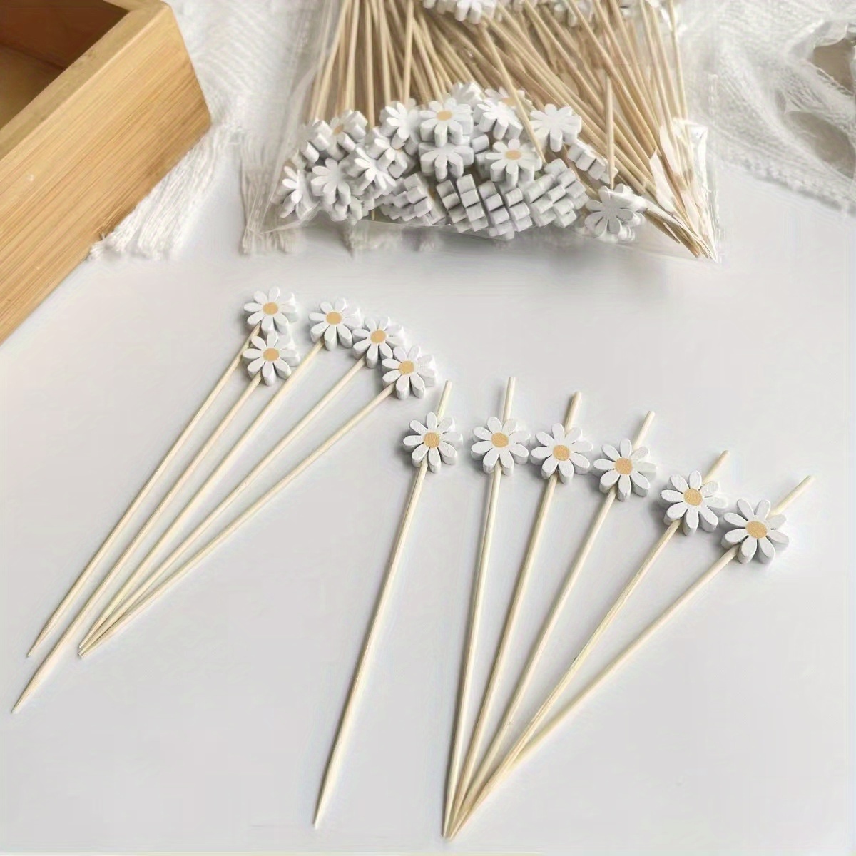 50PCS Daisy flower decoration, - огляд і ціна Centerpiece Stick