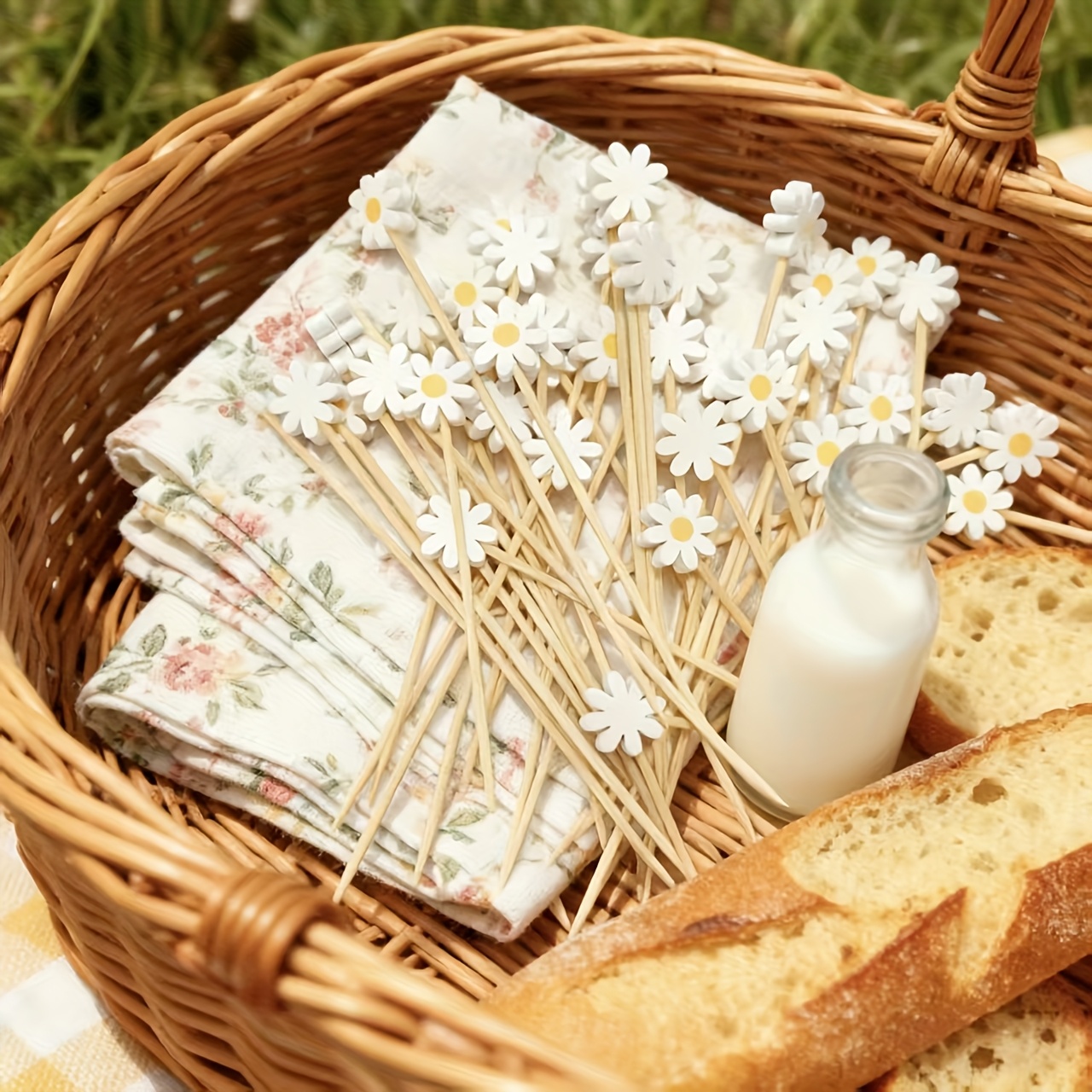 50PCS Daisy flower decoration, - огляд і ціна Centerpiece Stick
